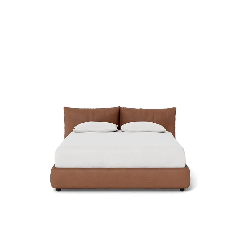 King Size Pillow Bed - Brown, Cotton