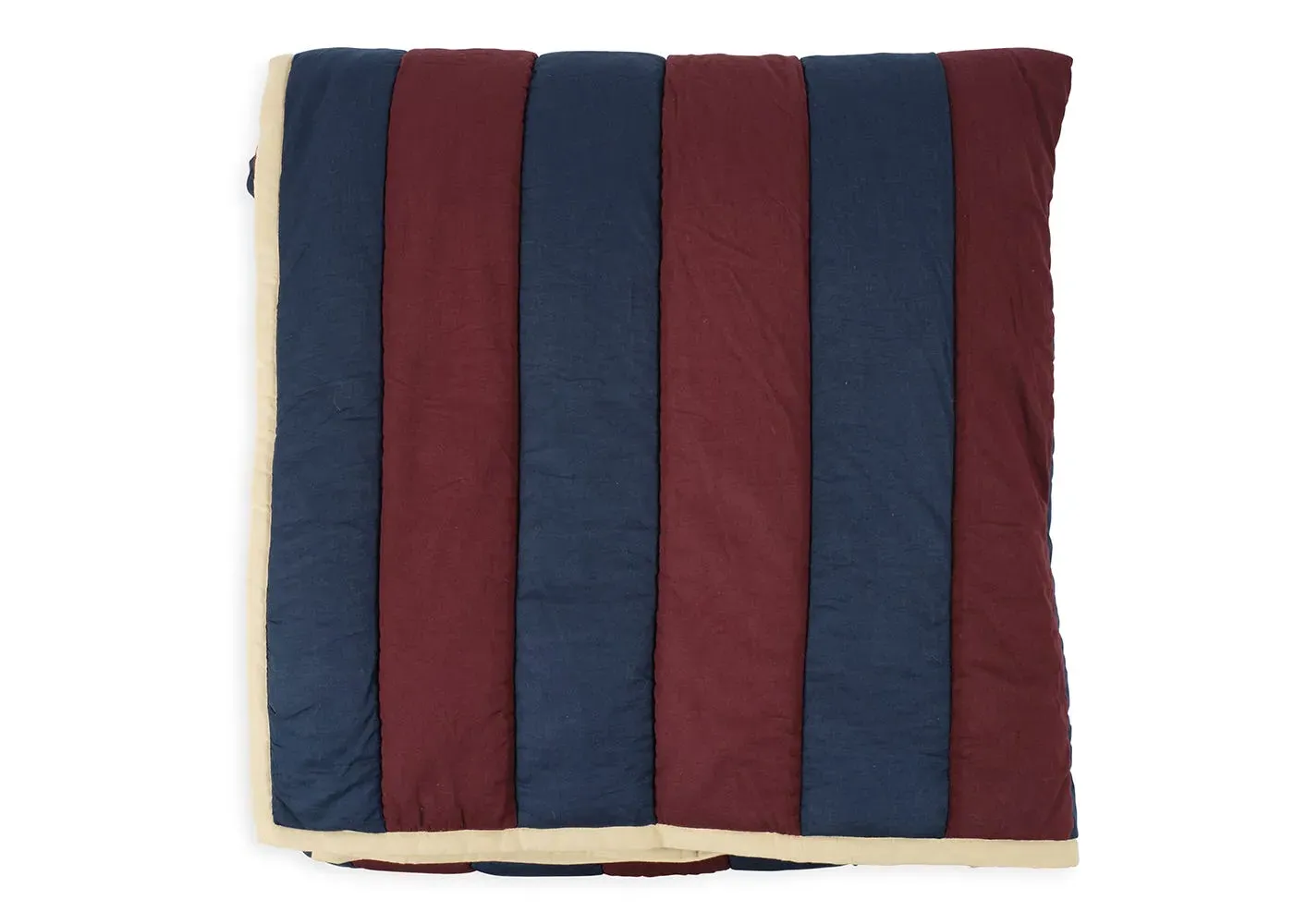 King Size Stripe Quilt - Aubergine