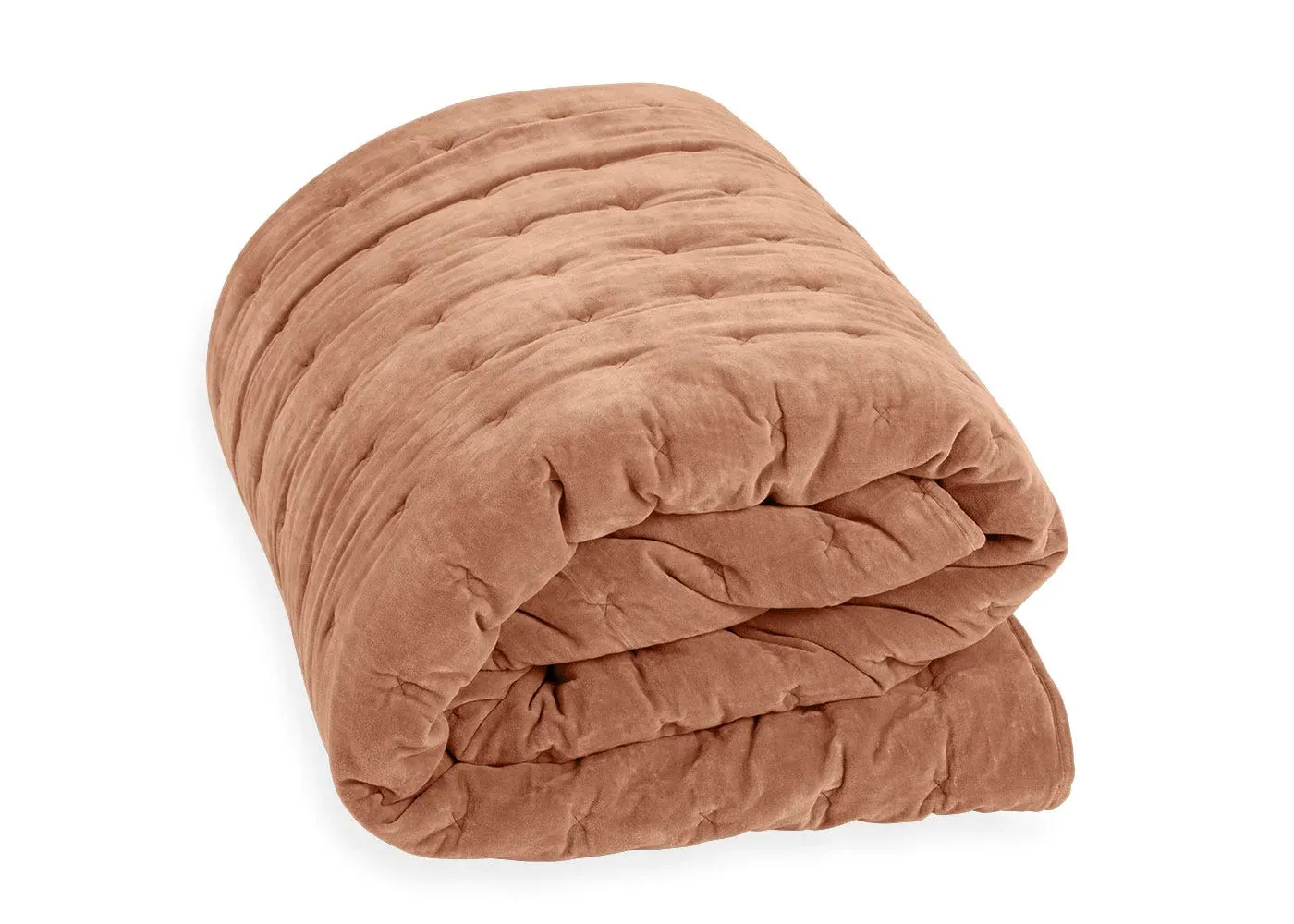 King Size Velvet Quilt - Pink