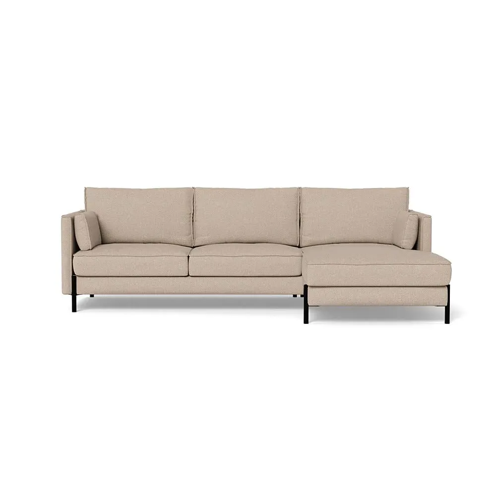 L-Shaped Corner Chaise Sofa - Natural, Boucle