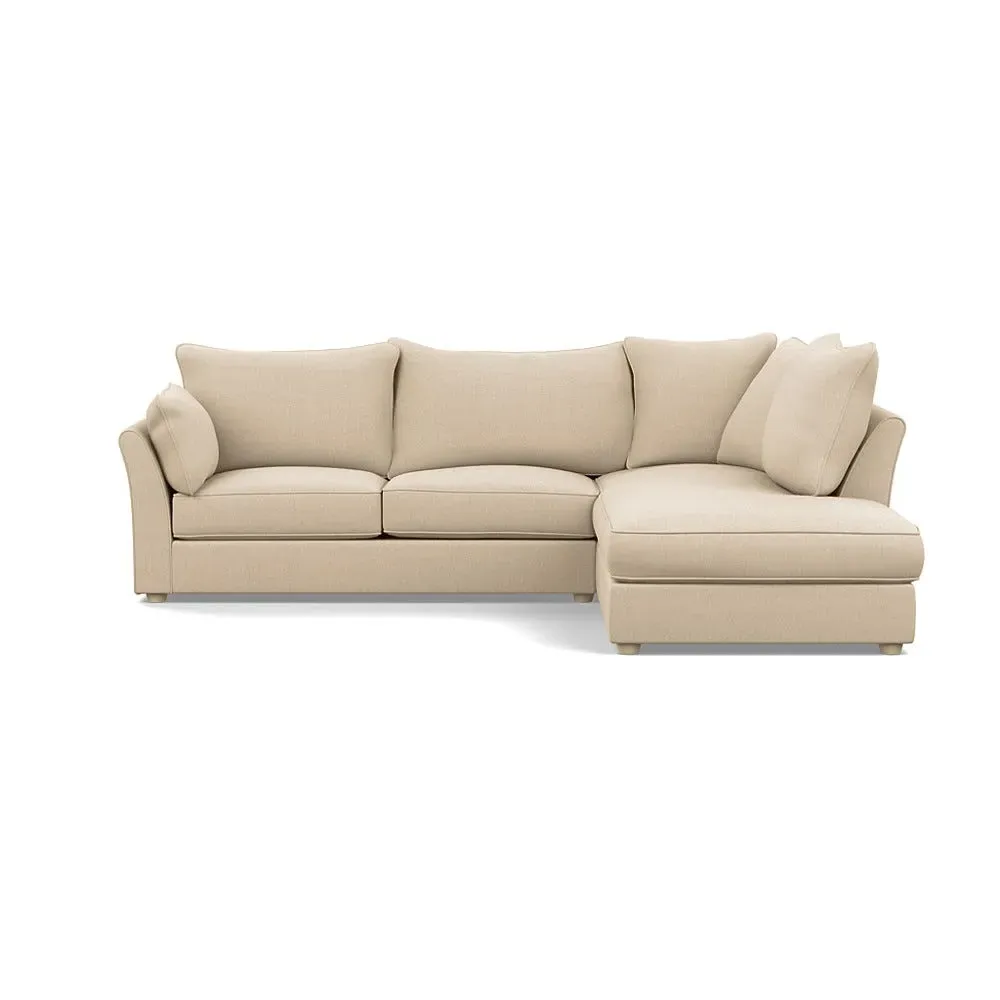 L-Shaped Corner Sofa Left Facing - Natural, Cotton image