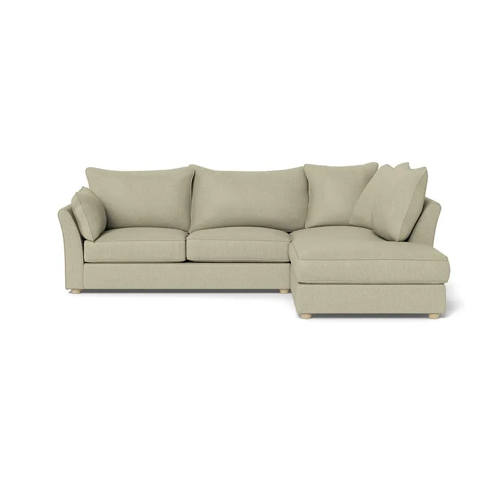 L-Shaped Corner Sofa with Chaise - Natural, Cotton image