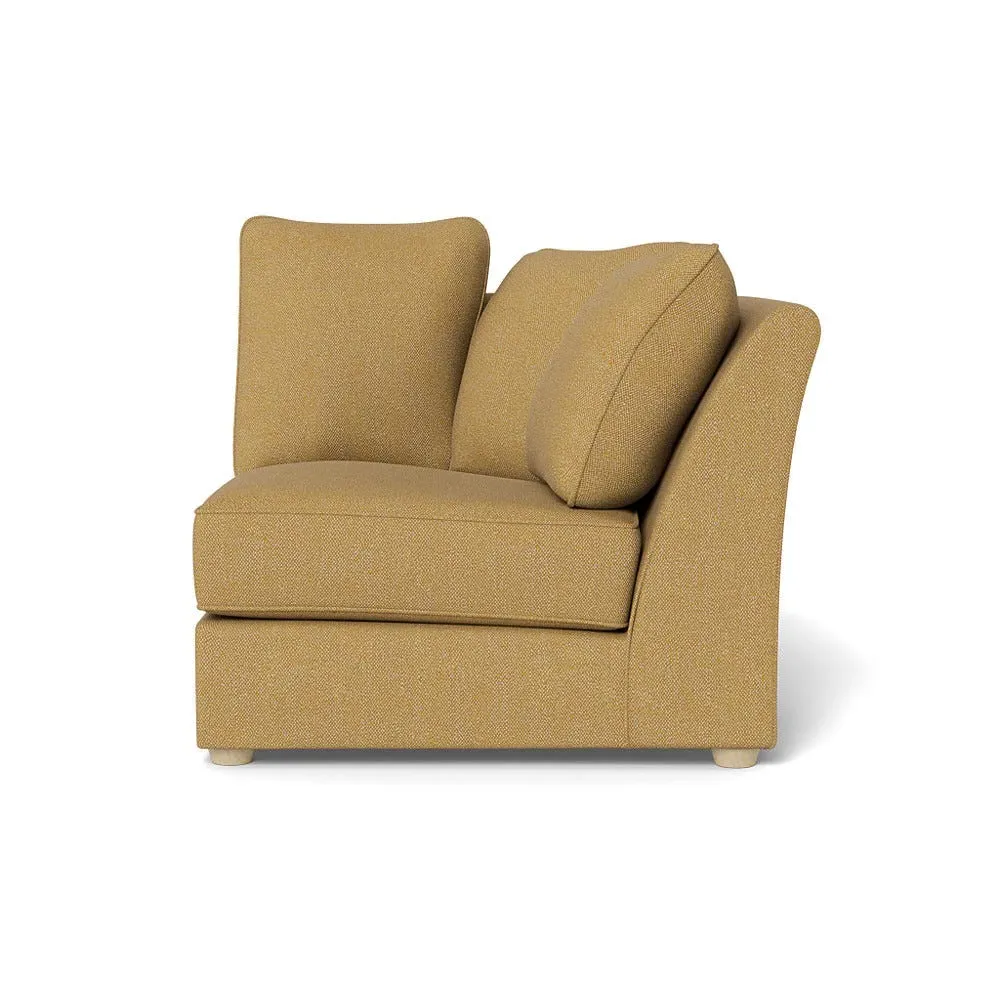 L-Shaped Corner Unit Left Hand - Yellow, Boucle