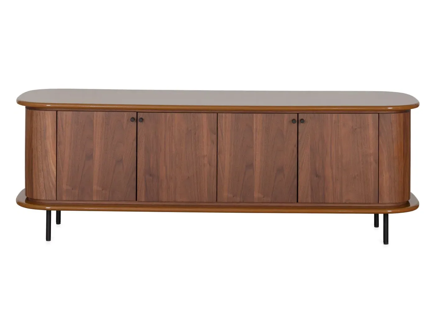 Lando Sideboard with Gold Accents - Dark Wood image