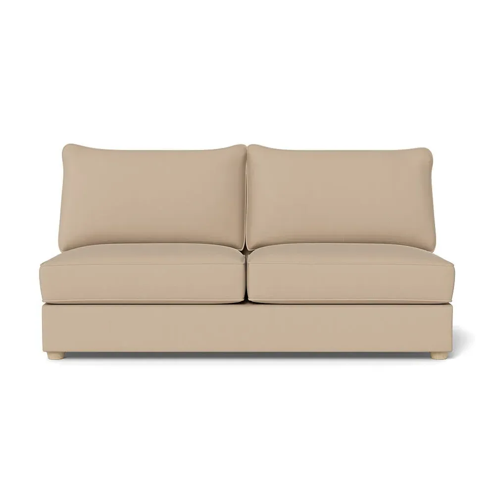 Large Armless Sofa Unit - Natural, Linen