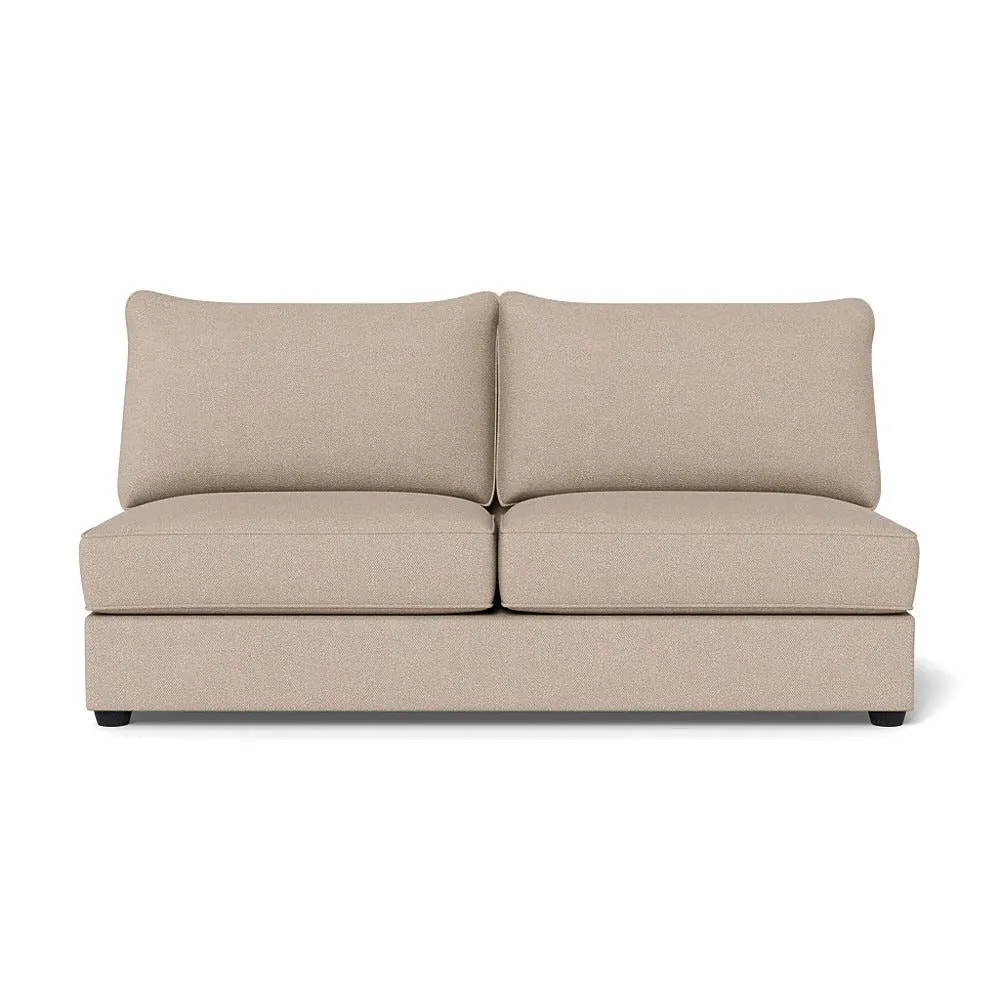 Large Armless Sofa Unit - Pearl, Boucle