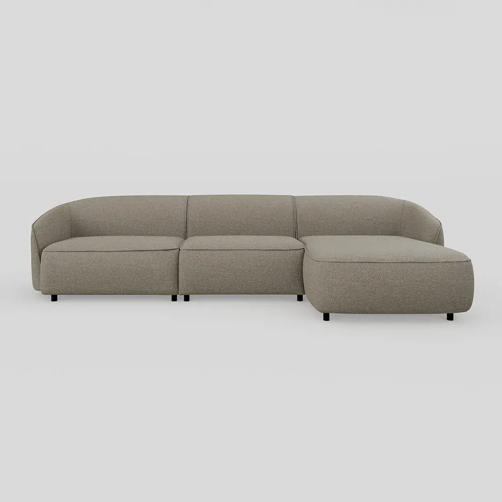 Large Chaise Sofa LHF - Grey, Fabric