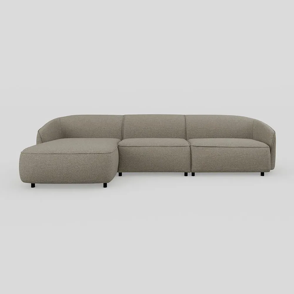 Large Chaise Sofa RHF - Grey, Broadweave