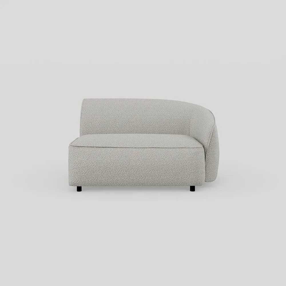 Large Corner Module LHF - Cream, Boucle