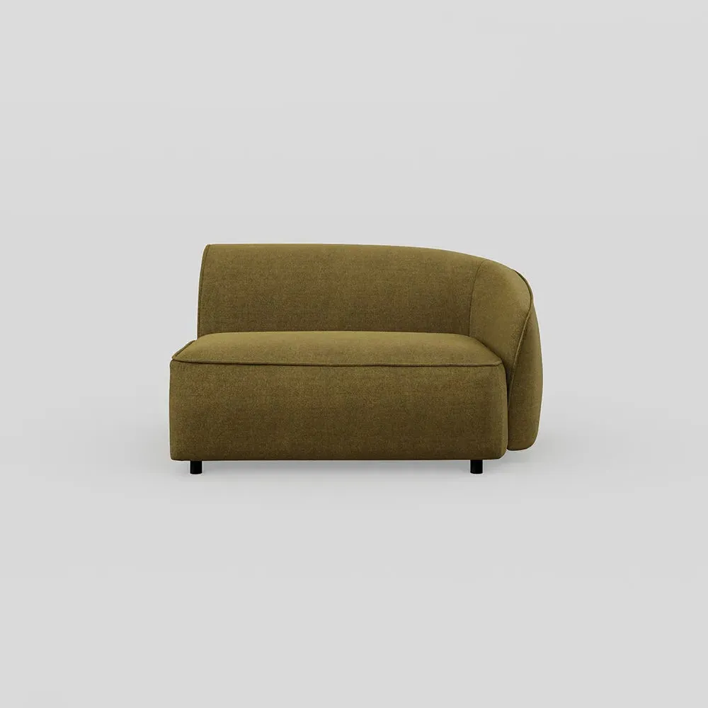 Large Corner Module LHF - Green, Velvet
