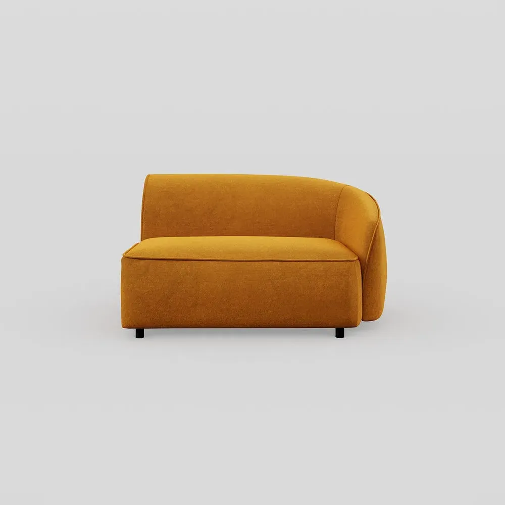 Large Corner Module LHF - Yellow, Velvet