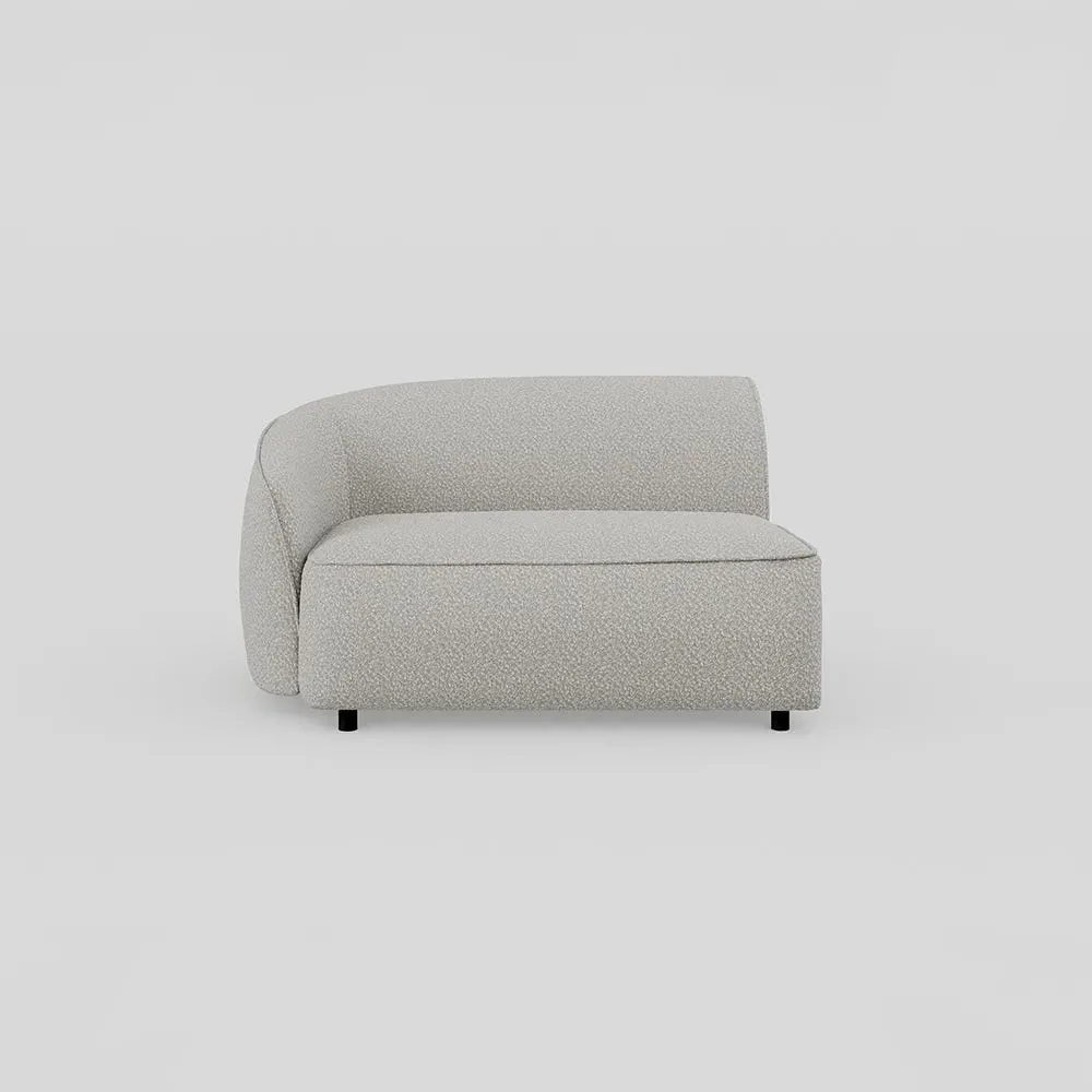 Large Corner Module RHF - Cream, Boucle