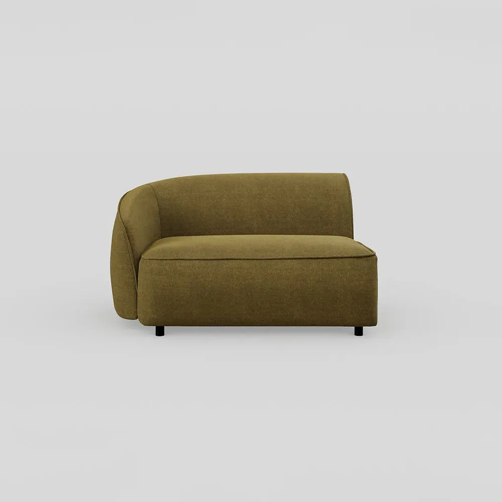 Large Corner Module RHF - Green, Velvet