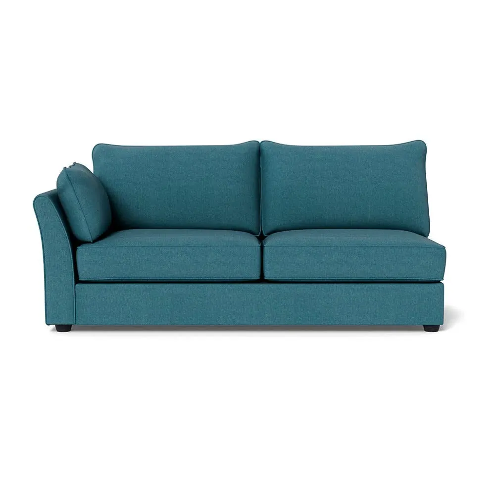 Large Corner Sofa RHF - Blue, Cotton image