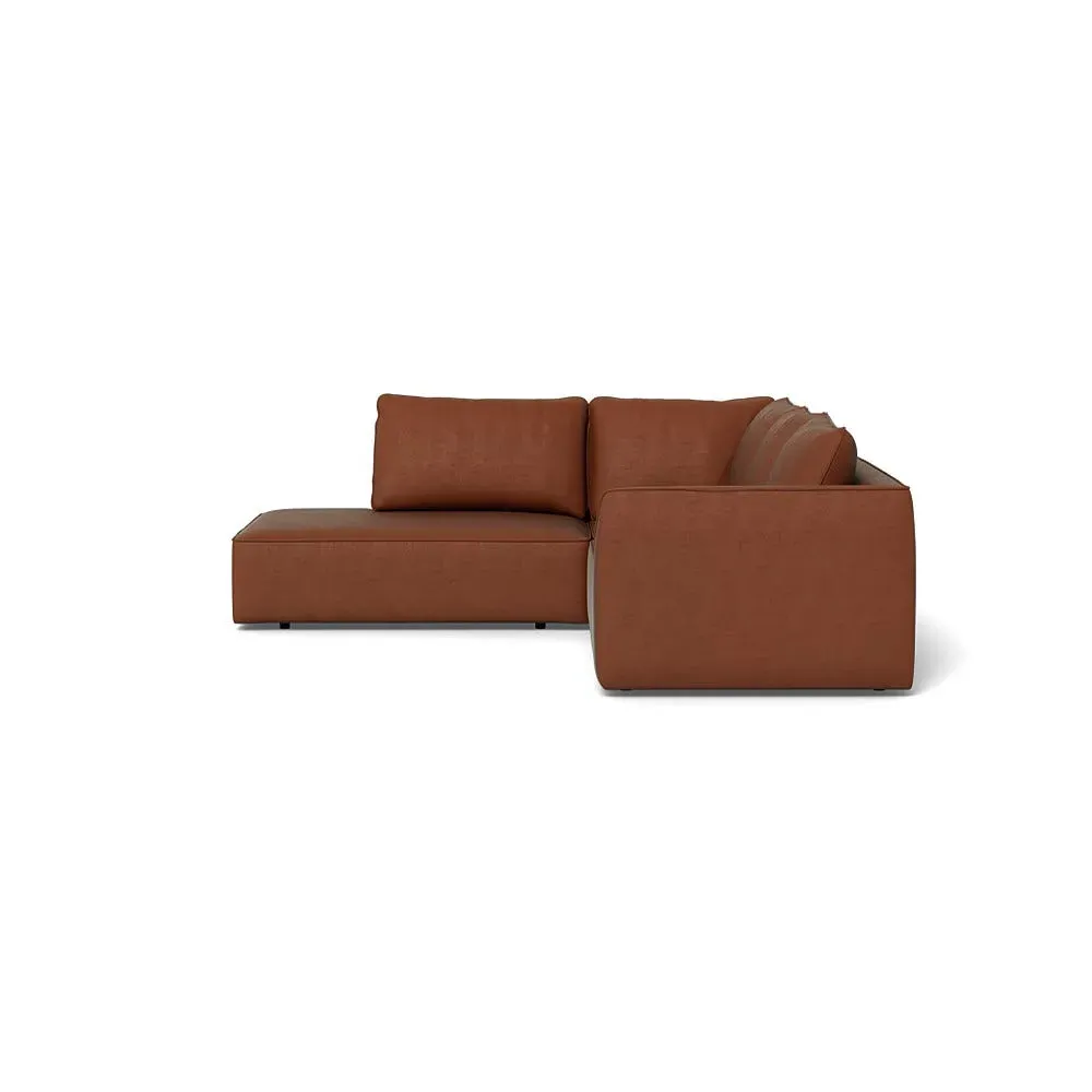 Large Corner Sofa RHF - Brown, Smart Luxe Velvet