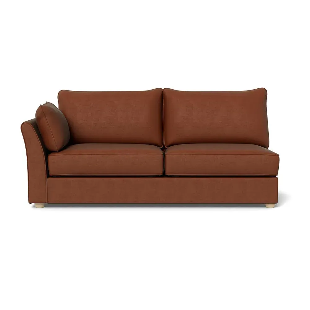 Large Corner Sofa RHF - Brown, Velvet