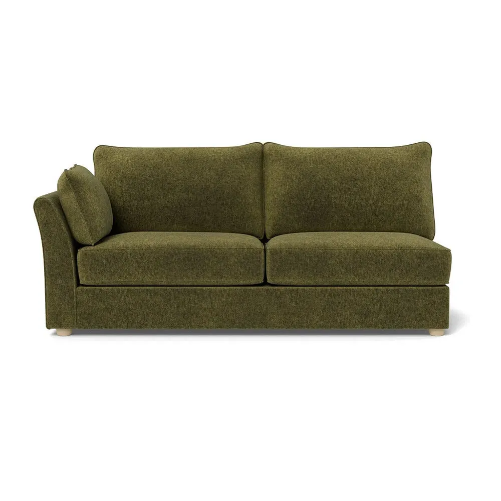 Large Corner Sofa RHF - Green, Velvet