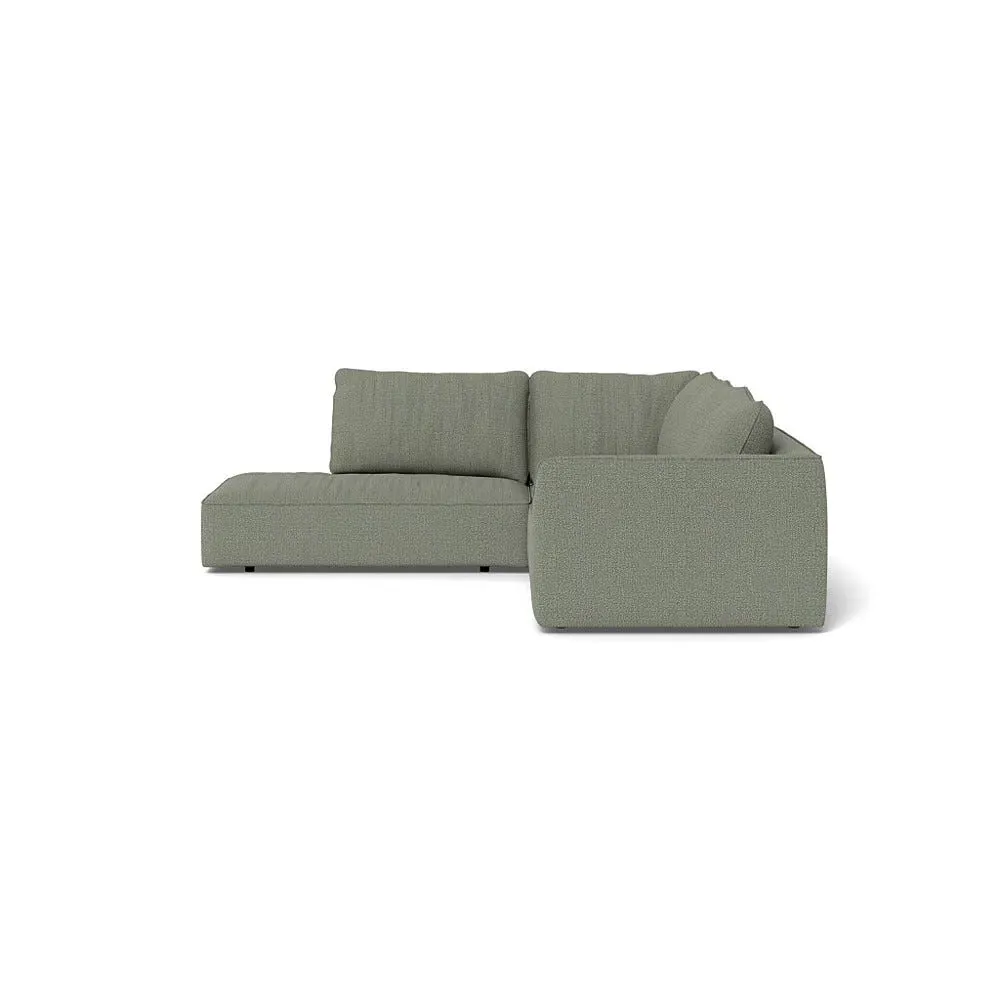 Large Corner Sofa RHF - Grey, Boucle Tweed
