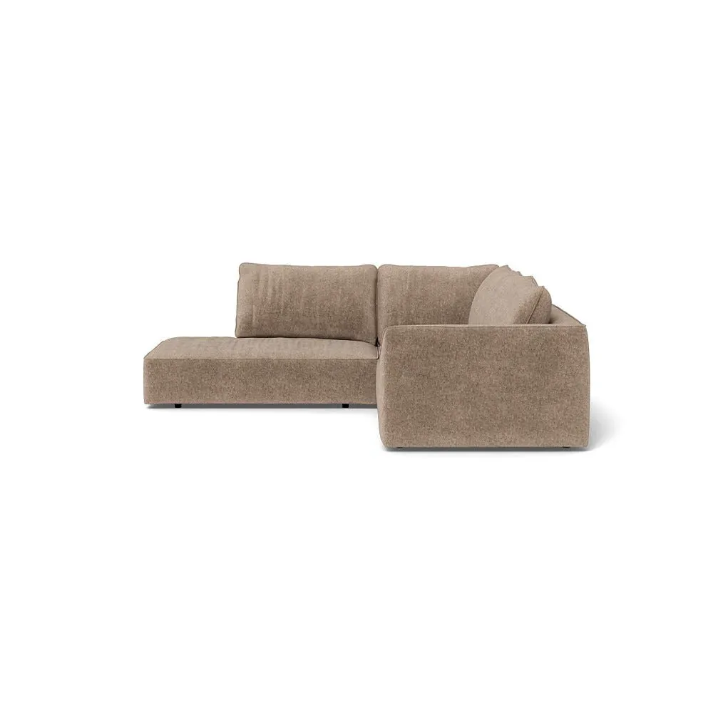 Large Corner Sofa RHF - Natural, Boucle Velvet