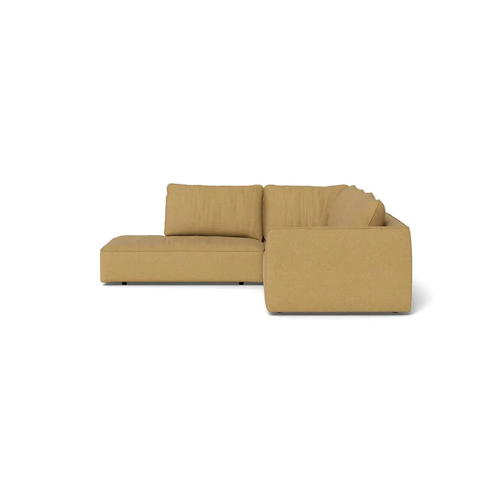 Large Corner Sofa RHF - Yellow, Boucle Tweed