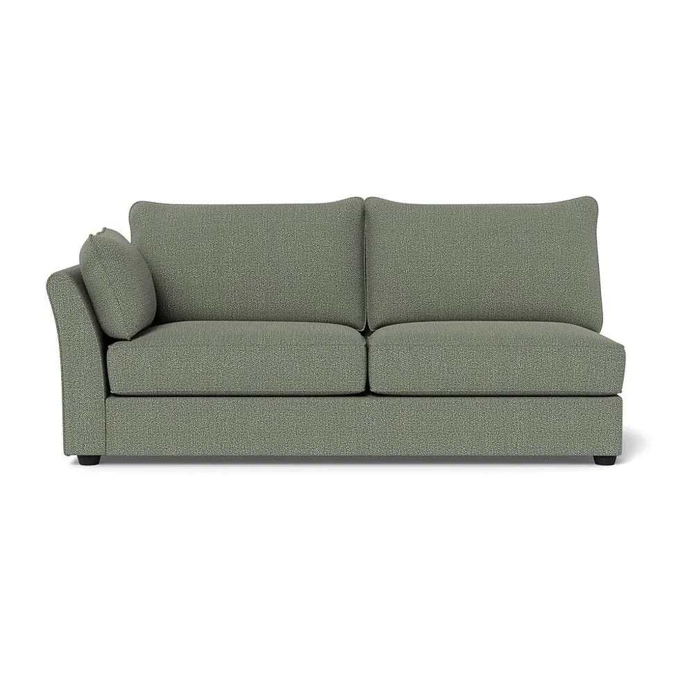Large Corner Sofa Unit RHF - Grey, Boucle