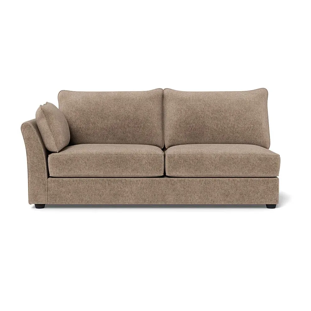 Large Corner Sofa Unit RHF - Natural, Boucle Velvet