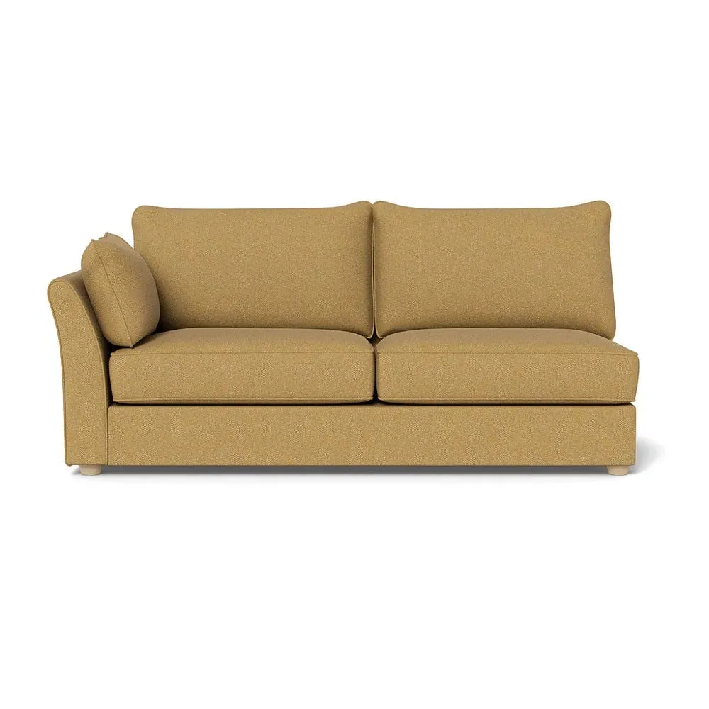 Large Corner Sofa Unit RHF - Yellow, Boucle