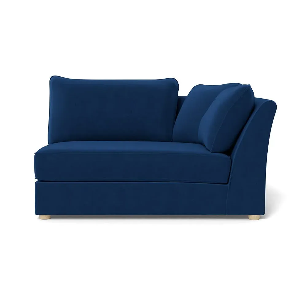 Large LHF Corner Unit - Petrol, Velvet