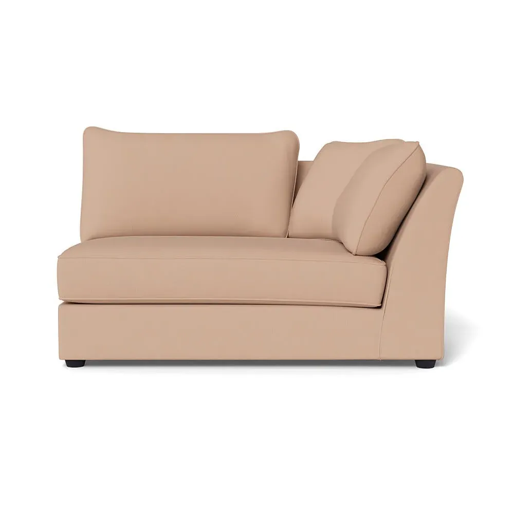 Large LHF Corner Unit - Pink, Linen-Cotton