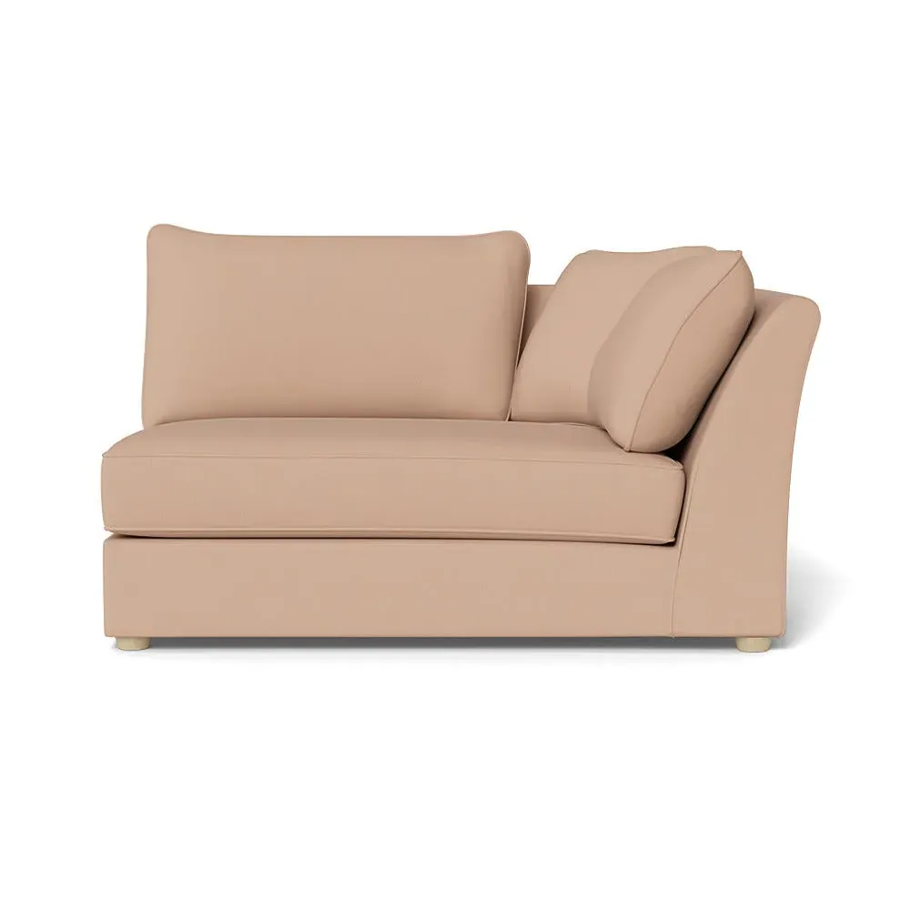 Large LHF Corner Unit - Pink, Linen-Cotton