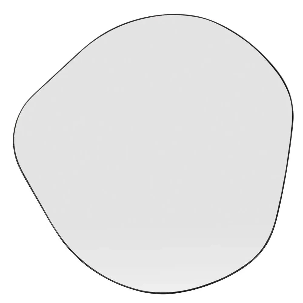 Large Organic Mirror with Fine Edge - Black