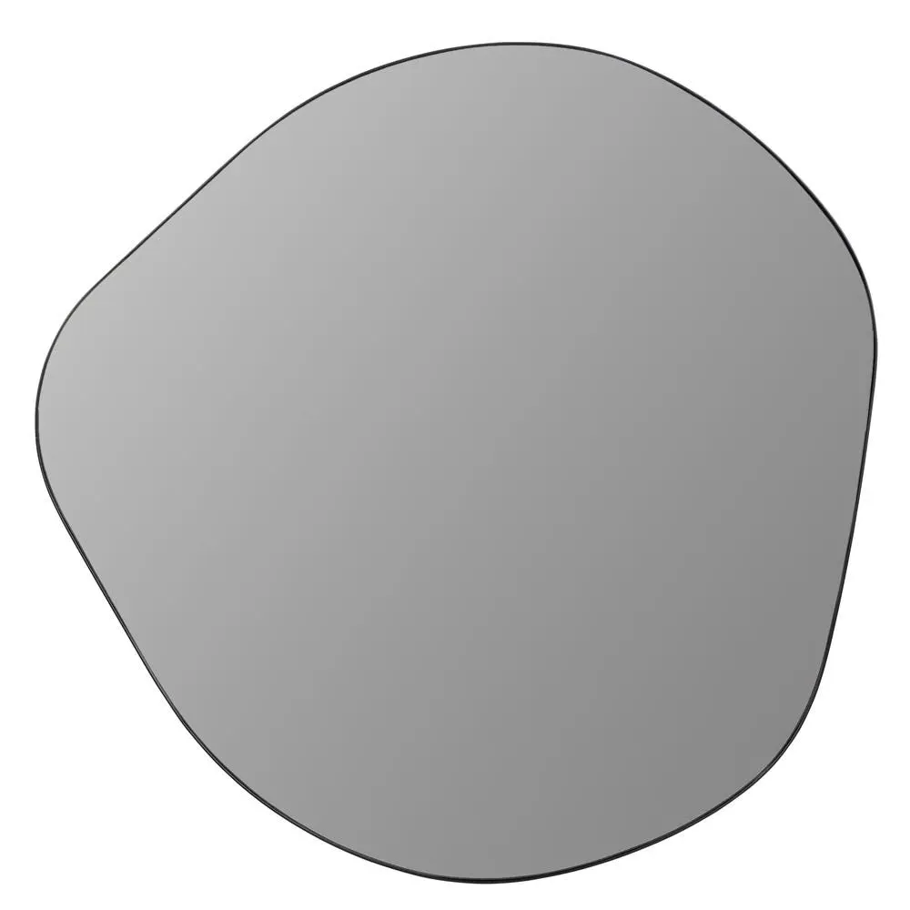 Large Organic Mirror with Fine Edge - Smoke