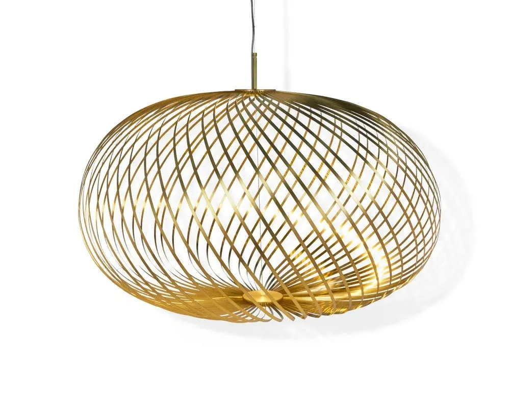 Large Pendant Light Adjustable - Brass, Steel
