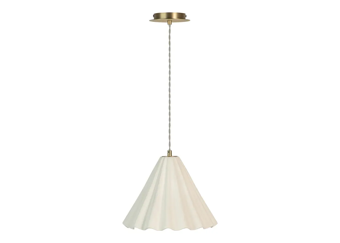Large Pendant Light - White, Porcelain