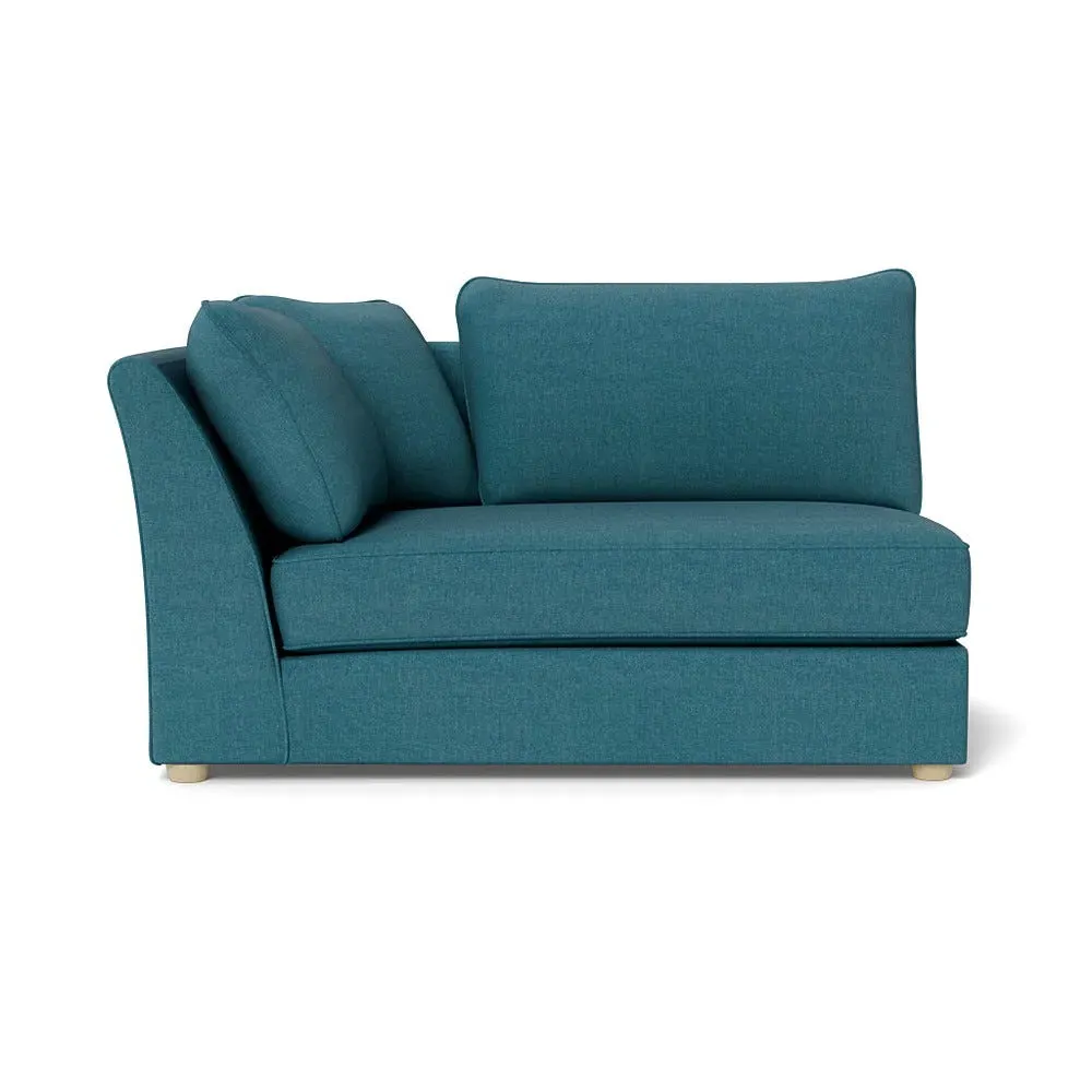 Large RHF Corner Unit - Blue, Cotton image