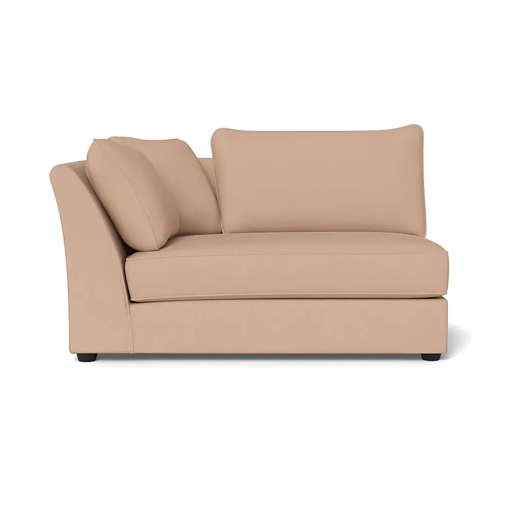 Large RHF Corner Unit - Pink, Linen-Cotton