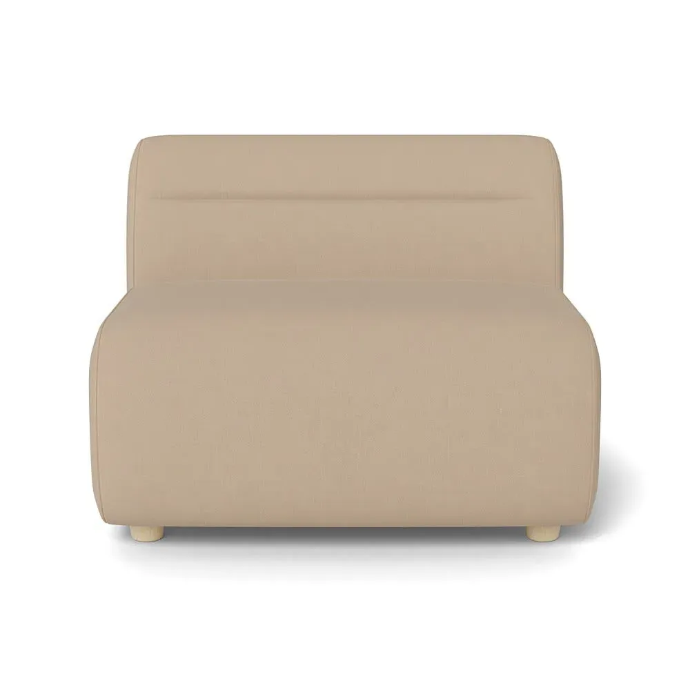 Large Single Sofa Module - Natural, Linen-Cotton