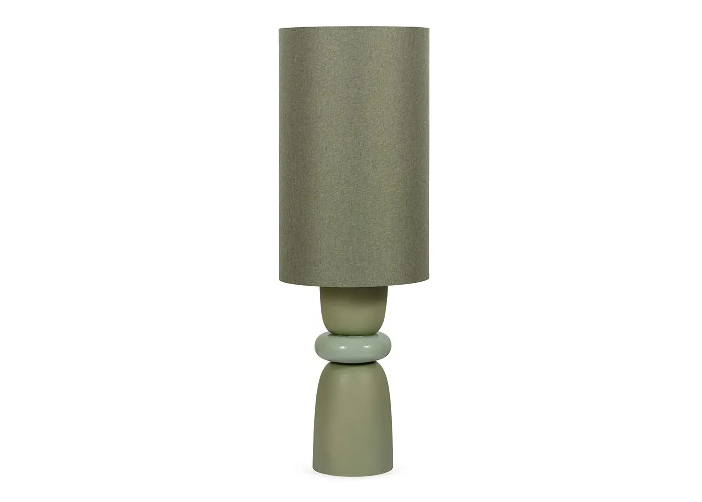 Large Table Lamp - Green, Ceramic image
