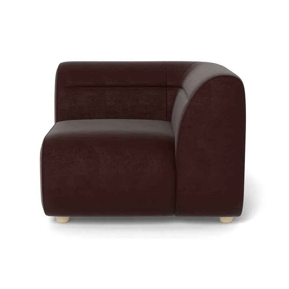 Left Corner Unit Module - Acorn, Smart Luxe Velvet