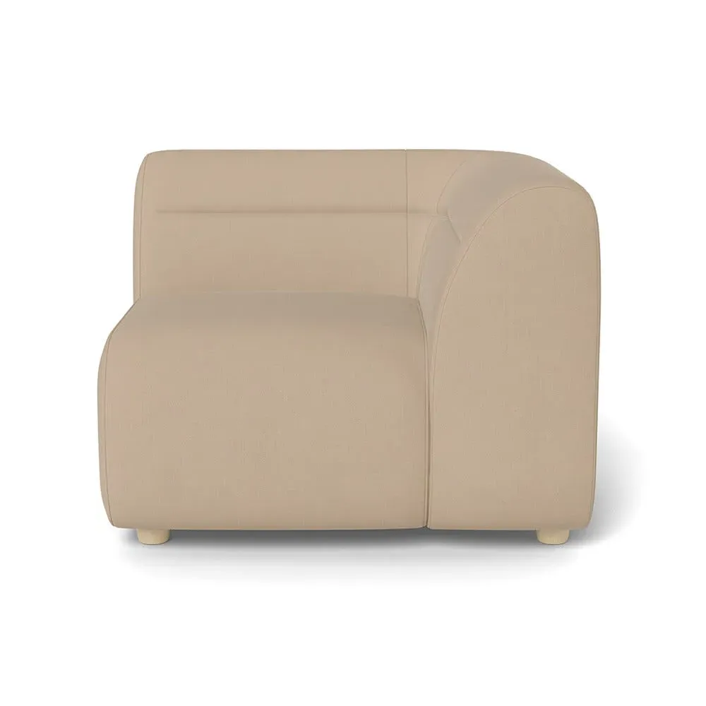 Left Corner Unit Module - Bamboo, Linen-Cotton