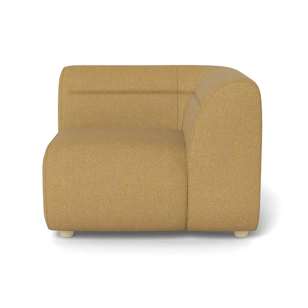 Left Corner Unit Module - Citrine, Boucle Tweed