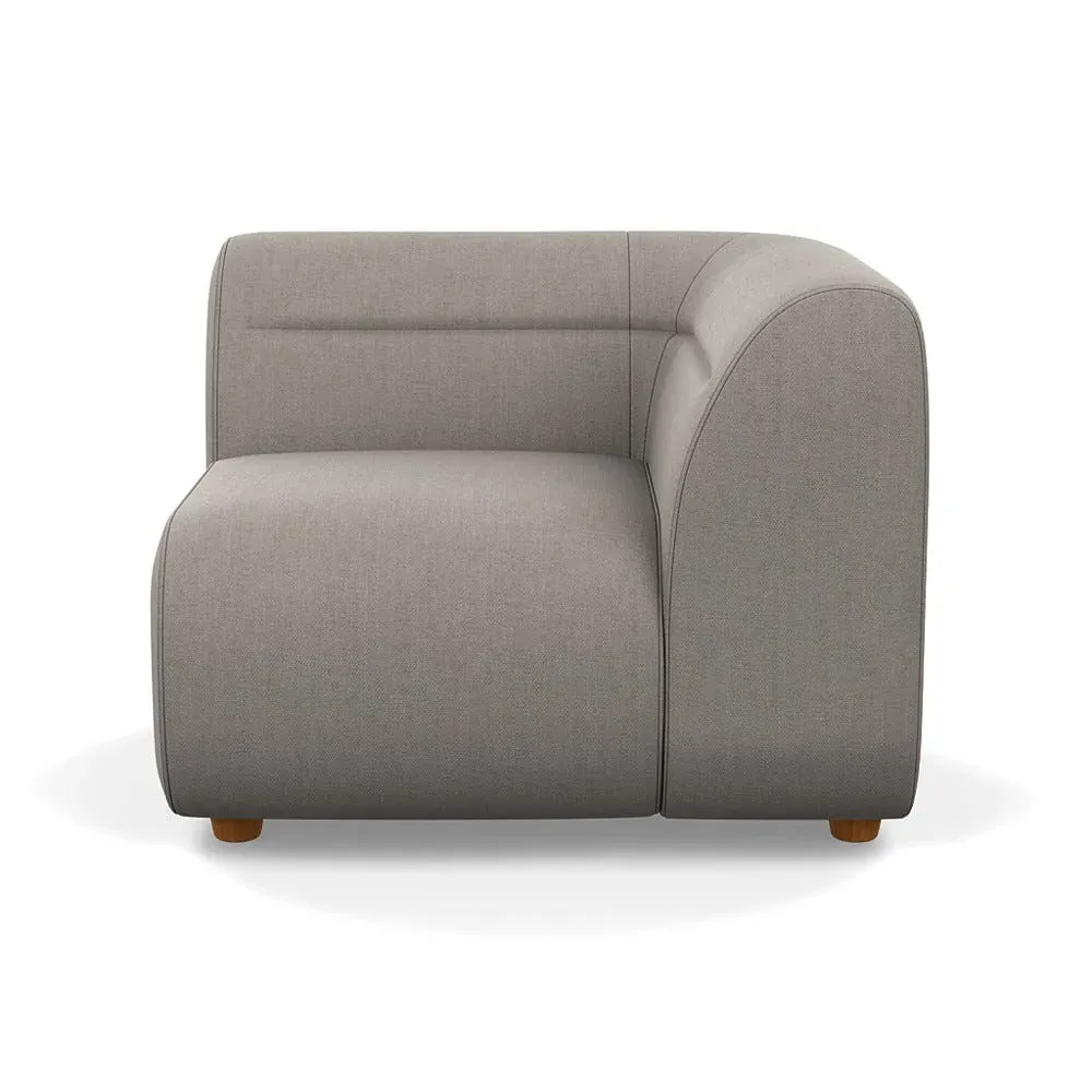 Left Corner Unit Module - Pebble, Broadweave