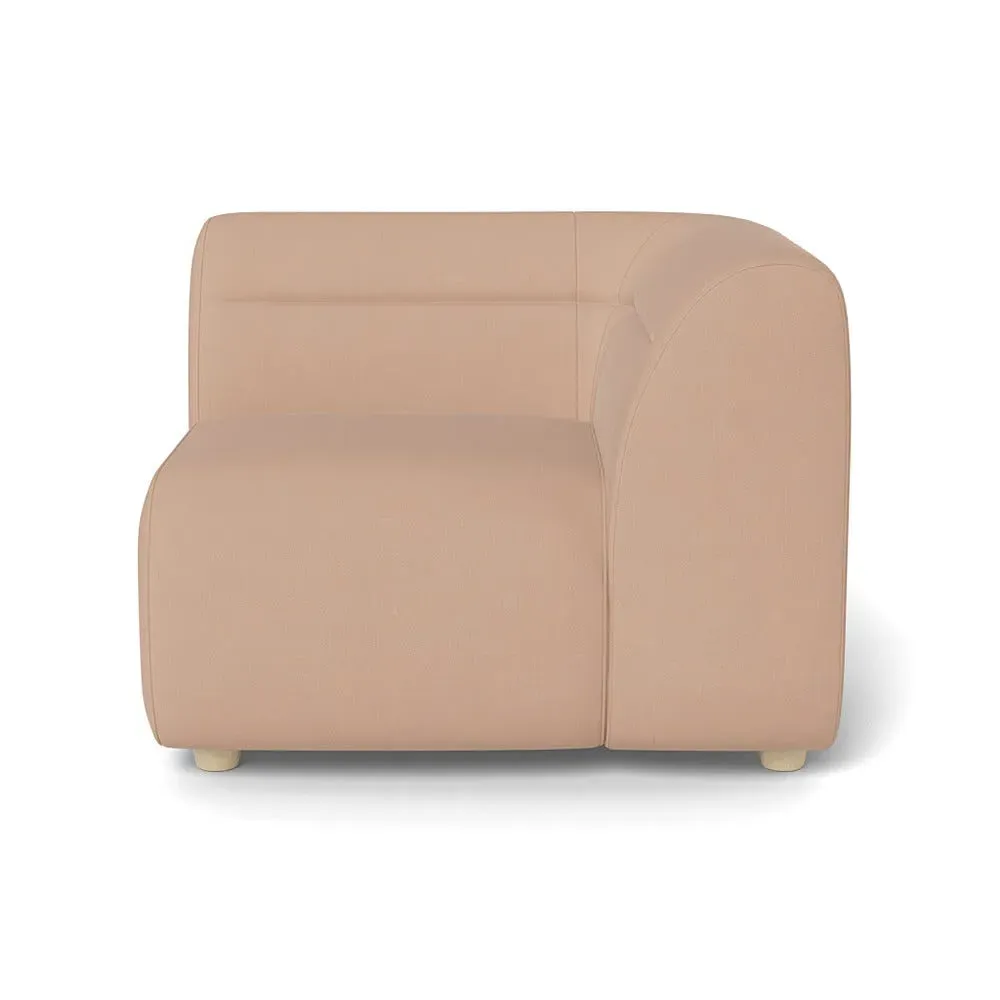Left Corner Unit Module - Rosedale, Capelo Linen-Cotton