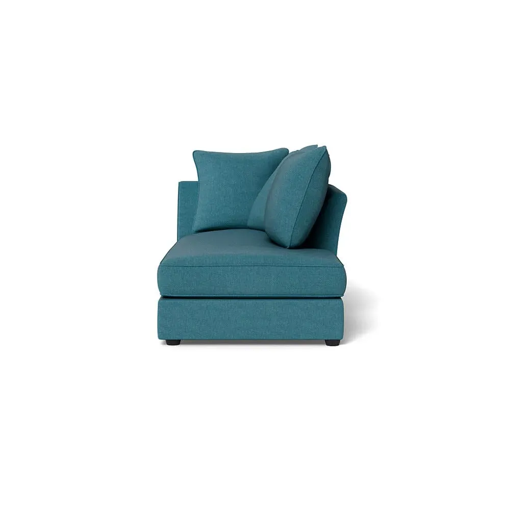Left-Hand Chaise Unit - Cadet, Brushed Cotton image
