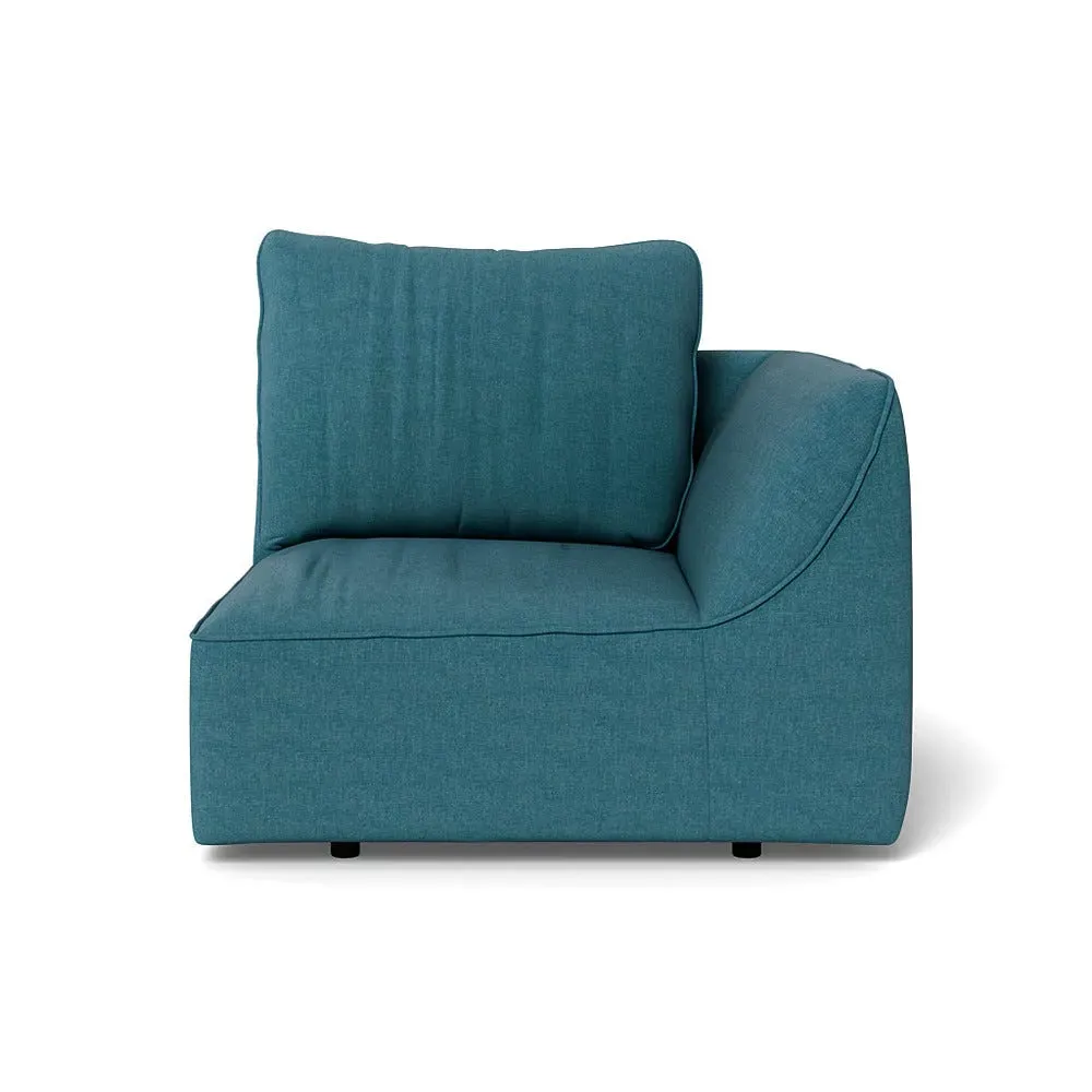 LHF Single Sofa Unit - Blue, Cotton image