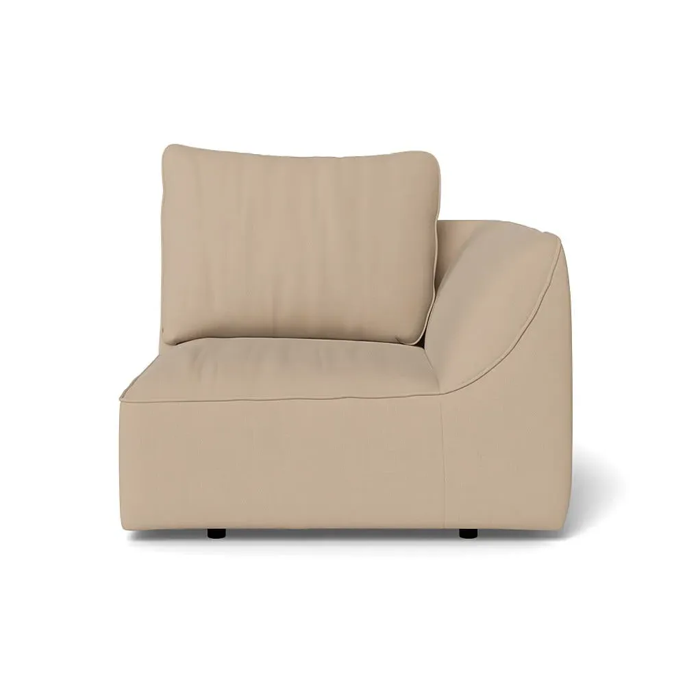 LHF Single Sofa Unit - Natural, Linen-Cotton