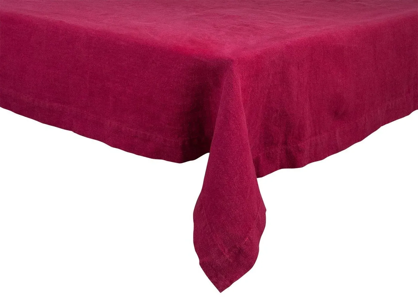 Linen Tablecloth - Wine Red, Linen
