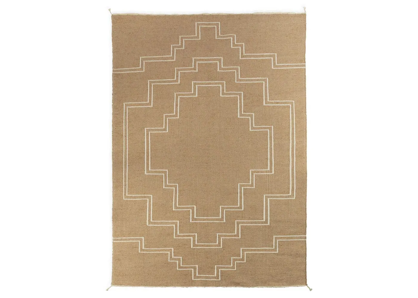 Medium Rug with Pattern - Natural, Wool image