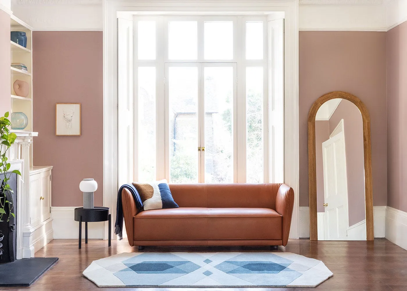 Small Reflect Rug - Dark Blue