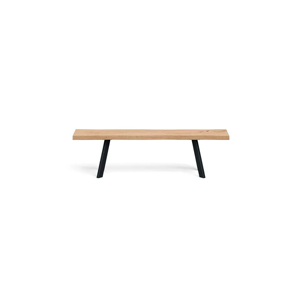 Madrid Bench Natural Edge - Blonde Oak image